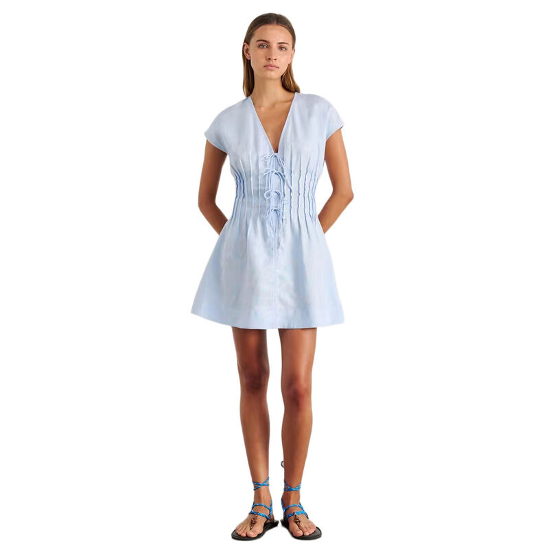 JAG Delphine Pintuck Linen Dress image number 4